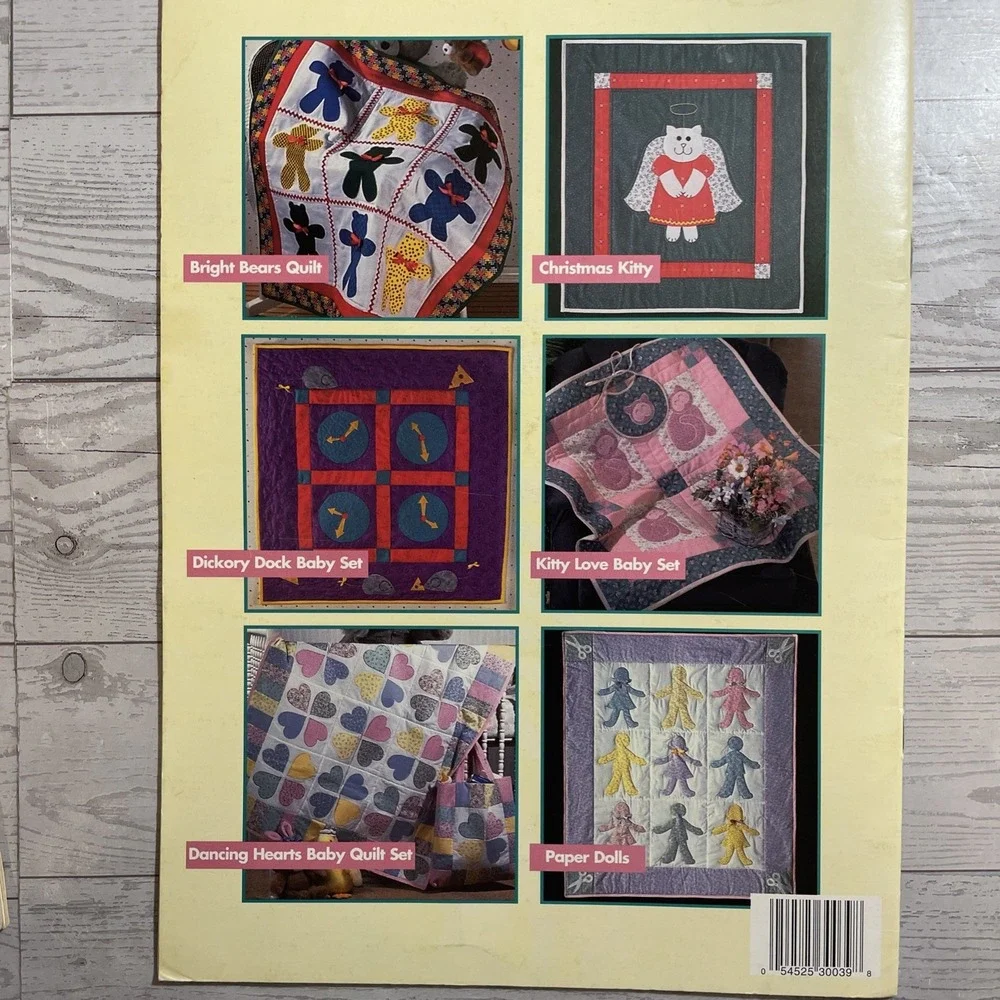 Vintage‎ 1990's Lot Of 4 Quilting Pattern Magazines Baby Christmas Butterfly
